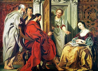 Christus in het huis van Martha en Maria van Bethanië
