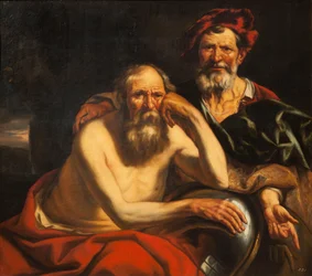 Heraclitus en Democritus