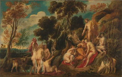 Pan gestraft door nimfen, ca. 1640 (olieverf op doek)