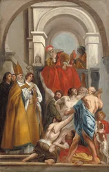 Sint Martinus geneest een bezeten man