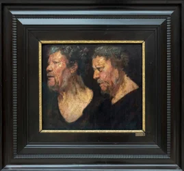 Studies van het hoofd van Abraham Grapheus, ca. 1620-1621