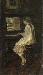 Meisje aan de piano