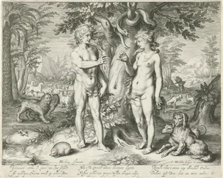 Adam en Eva in het paradijs