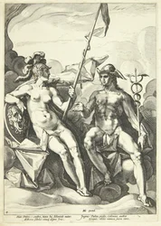 De alliantie tussen Athene en Mercurius (Hermathena)