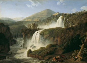 De grote waterval van Tivoli bij Rome