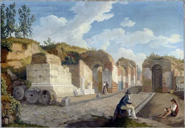 Engels:  De Herculaneum Poort in Pompeii