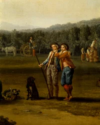 Oogst in Carditello, detail