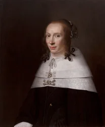 Portret van een jonge vrouw, 1654