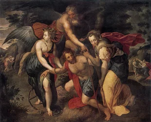 De Drie Leeftijden van de Mens, allegorie, late 16e eeuw