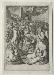 Passieset:  Christus draagt het kruis