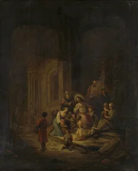 Christus zegent de kleine kinderen