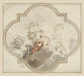 Plafondontwerp: Zephyrus en Flora
