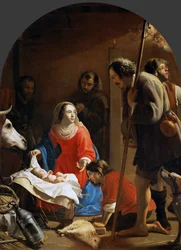 De aanbidding van de herders met Sint-Franciscus van Assisi