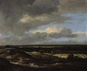 Haarlem gezien vanaf de duinen naar het noordwesten