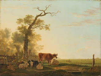 Weidelandschap met dieren