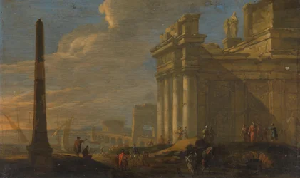 Uitzicht op de Italiaanse haven