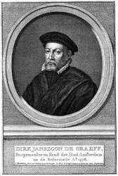 Dirk Janszoon de Graeff, 16e eeuwse burgemeester van Amsterdam, 18e eeuw