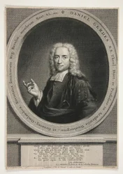 Portret van Daniel Gerdes, naar J.M. Quinkhart