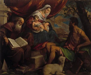 Maagd en Kind met Johannes de Doper en Sint Antonius de Abt, 1560s
