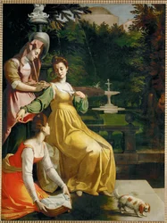 Susanna in bad (schilderij op doek)