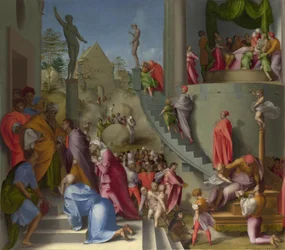 Jozef met Jakob in Egypte uit Scènes uit het verhaal van Jozef, ca. 1515