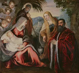 Heilige Familie met Matteo Saranzo