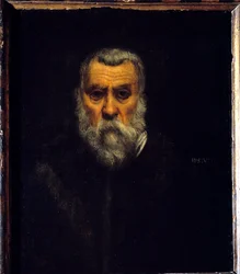 Zelfportret. Schilderij door Jacopo Robusti, bekend als Tintoretto