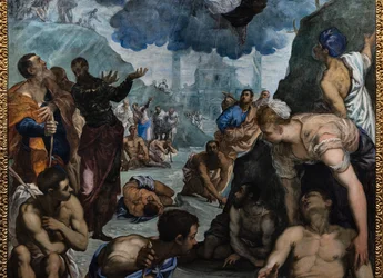 St. Augustinus geneest de lamme (detail)