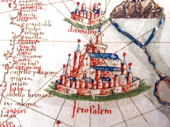 Jeruzalem en Damascus (detail)