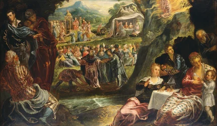 De Aanbidding van het Gouden Kalf, ca. 1594