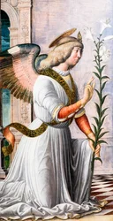 Engel van de Annunciatie, ca. 1494-97 (schilderij)