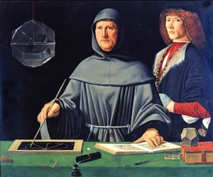 Italiaans: Portret van Luca Pacioli Portret van Luca Pacioli