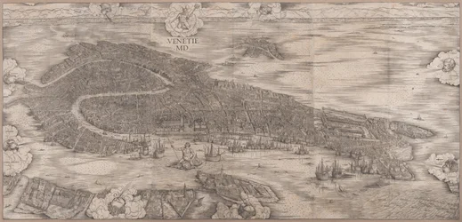 Uitzicht op Venetië