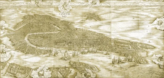 Uitzicht op Venetië