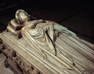 Liggende Ilaria del Carretto (1379-1405), vrouw van Paolo Guinigi (1376-1432)