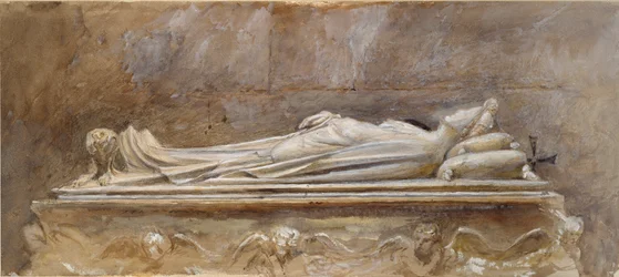 Het graf van Ilaria del Caretto in de dom van Lucca, 10 augustus-26 september 1874