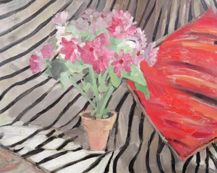 Harmonie van bloemen en zebrapatroon, ca. 1917