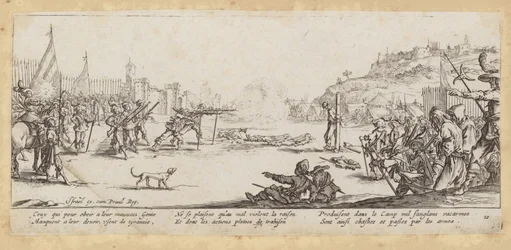 De ellende en tegenspoed van de oorlog (gravure)