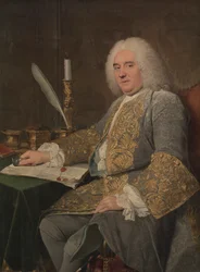 Portret van Jean-Gabriel du Theil bij de ondertekening van het Verdrag van Wenen, 1738-1740