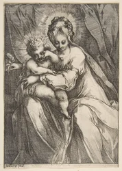Madonna met een Roos