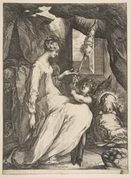 Maagd en kind met een engel, 1612-16