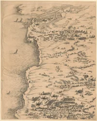 1. Paneel linksboven uit „Belegering van La Rochelle“