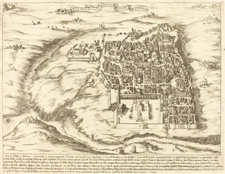 Luchtfoto van de Stad Jeruzalem
