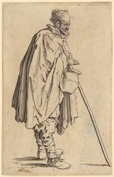 Bedelaar met een kruik, blad 6 uit de reeks “De bedelaars”