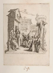 Christus voorgebracht voor Caiphe, nr. 7 van 11 uit La Petite Passion