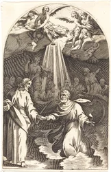Christus loopt op het water