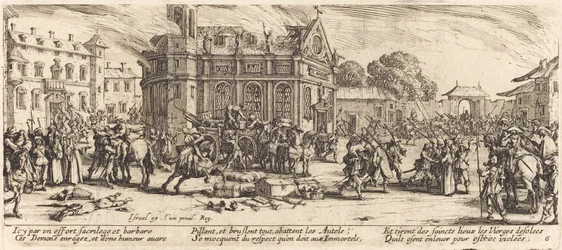 Vernietiging van een klooster