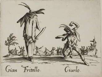 Gian Fritello - Ciurlo, plaat 7 van Balli di Sfessania