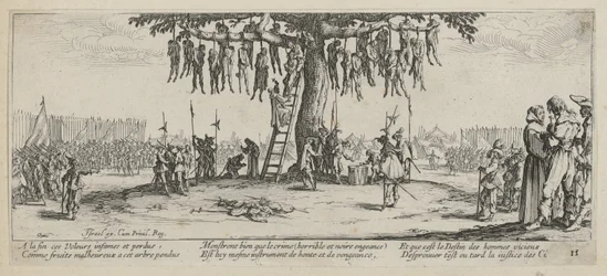 Opstelling, blad 11 van de serie „De gruwelen van de oorlog”