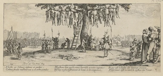 Opstelling, blad 11 van de serie „De gruwelen van de oorlog”